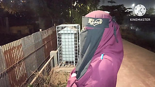 Muslim unusual grill with sister-in-law Full face full with brother-in-law