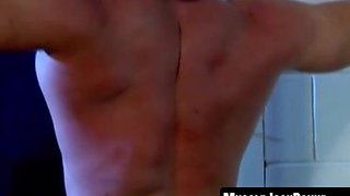 MuscleJockBound.com - Hunk with bound blue balls endures intense and erotic BDSM domination