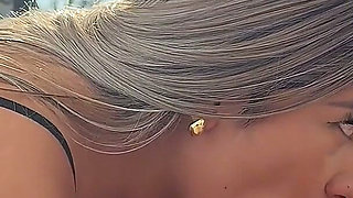 Busty Latina Best Friend with a Big Ass Gets Fucked Hard Next to the Pool
