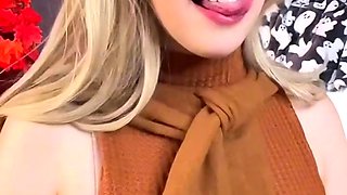 Shemale Tranny Sucks Dildo Blowjob