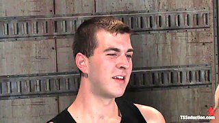 Deep TS hard sex on the same cock