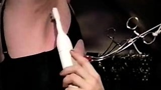 Femdom fetish mistresses fuck bdsm loser with strapon