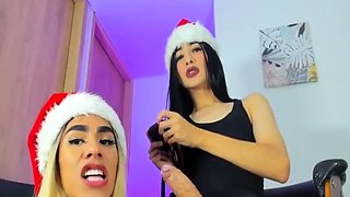 Black Hair Trap Gets Epic Blowjob From A Horny Trans