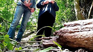 Is This Your First Time Cumming in Nature Don't Worry, Mother-in-law Will Succeed!