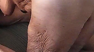 Aunty Ann Gets on Knees and Gives Great Head and Hand Shows Sexy Feet
