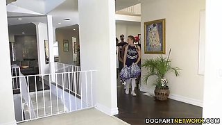 Basketball Team Fucks Arietta Adams with a Handsome face