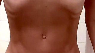 Mature MILF Bouncing Riding Dildo in Shower with Orgasm