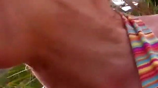 Sex in a car for redhead chick with some anal
