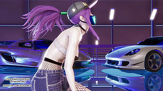 MMD BlackPink - Shut Down Ahri Seraphine Kaisa Evelynn Sexy Kpop Dance League of Legends KDA