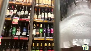 Latina Wife Fucked in Market Warehouse