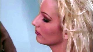 An awesome blond woman with big boobs part1