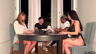 Friends Play Dirty Game Leading to Wild Group Sex