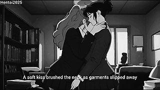 Lesbian coworker seduction and squirt Cartoon Hentai Animation