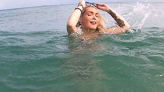 Cumshot on big boobs for slut tit fucking in hd
