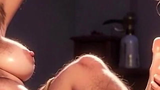 Nurse Sucking Old Granny Feet in Bondage - Nursing Home Fetish