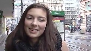 European student let herself fuck for money