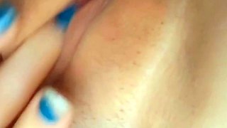 Close up solo beauty toying ass