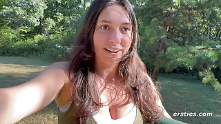 Ersties - Brunette Babe Erin A Explores More than the Outdoors