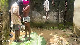 Horny Guy Arranges Backyard Fuck with Landlord's Stepdaughter - Smooth BBC Action