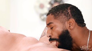 Kinky guy eats shemale's ass