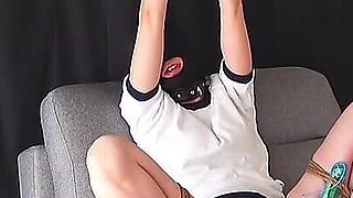 Girl in Bloomers, Restrained in an M-shape and Left Alone.