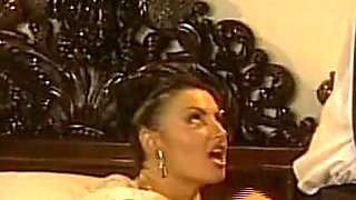Two Beautiful Hot MILFs with Hairy Pussy Ass Fucked and Cummed in Mouth by Two Huge Cocks