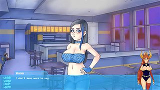 Animated hentai game with monster girls and night lessons featuring teacher Purity Sin