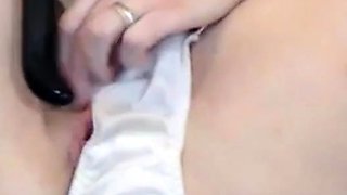 Amateur Squirts in Panties on Webcam