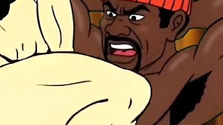 Valentine's Day. Cartoon in Which a Wife Is Fucked in a Public Toilet