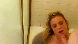 Stepsister enters stepbrother's shower and he enters her