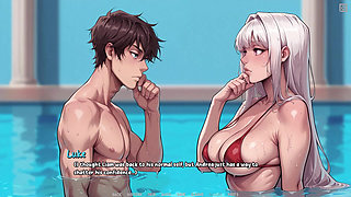She Slurps BBC by the Pool - Shadows of Ambition 29 - Animated Cartoon Porn Game