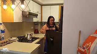 Step Mom Dani Montenegro Seduces Step Son in Provocative Lingerie - Big Natural Tits & Doggy Style Creampie