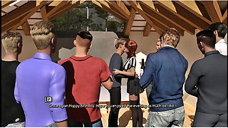 A Life worth Living - gameplay - roleplay - birthday party striptease by hotwife