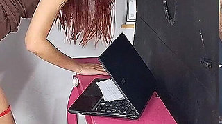 Married Woman with Her Boss in the Office!