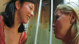 Maurizia Paradiso and Natasha Kiss, a Hand in the Pussy and a Cock to Share