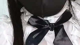 Japanese Beauty. Slender, Big-breasted Amateur, Shaved Pussy Sex and Fellatio. Asian, Hentai, POV, Maid Cosplay.