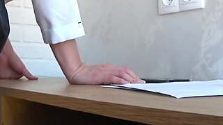 Boss Fucks Hot Secretary on Office Desk
