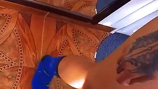 Hot Blowjob with Sexy Tattoed School Babe