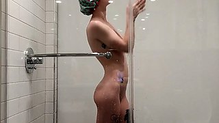 Small tit girl Georgia Jones masturbating in panties