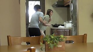 Hot Japanese Stepmom Misuzu Maekawa Gets Fucked Deep By Stepdaughter's Boyfriend - Squirting & Cream Pie