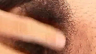 Skinny teen with extremely hairy pussy banged by stepbrother