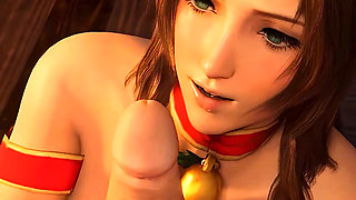 Aerith Xmas Titfuck & Handjob - Final Fantasy 7 3D Animation Rule34