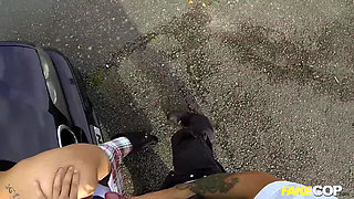 Fake Cop - Hot Cyclist with Big Tits and Sweet Ass Takes Big Load