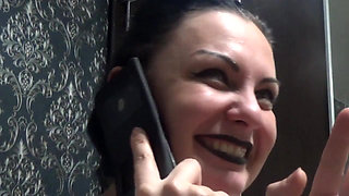 Taboo babysitter for you! BJ while talking on phone!