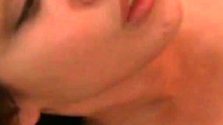 At home being a slut with her friend's willing cock