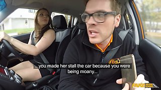 Jasmine Jae & Ryan Ryder in a hot FFM car sex threesome with instructor