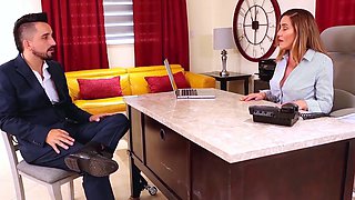 Boss Lady Aderes Quin Dominates in the Office