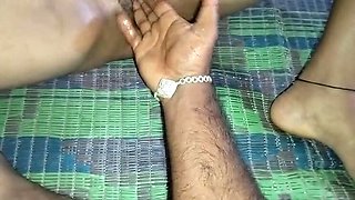 First Time Handjob With Indian Wife - OMG Moaning Orgasm