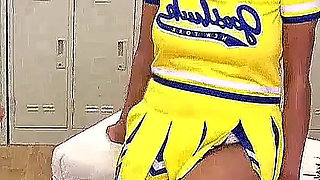 Japan cheerleader teen with big tits fucked at bukkake party uncensored