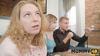 Marta, Wild Frida & Leo Dee seduce their cougar stepmom in Mom's Fucked-Up Morals